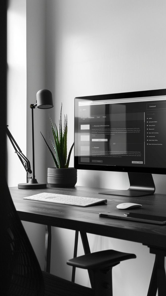 Development workspace with a business dashboard
